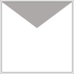 Diagram of Smink Studio screen-printed tile AL1: a grey V-shaped triangle across the top of a white tile.