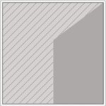 Diagram of Smink Studio screen-printed tile AL10: a hatched light-grey tile with a grey angled shape at one side.