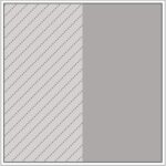 Diagram of Smink Studio screen-printed tile AL11: a tile divided vertically into hatched light-grey and grey parts.