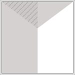 Diagram of Smink Studio screen-printed tile AL3: a Y-shaped division in three tones of grey.