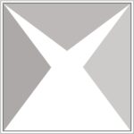 Diagram of Smink Studio screen-printed tile AL6: a white X shape between grey and light-grey triangles.