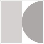 Diagram of Smink Studio Eclipse tile E12: a light-grey band, a white centre and a grey half-circle at one edge.