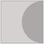 Diagram of Smink Studio Eclipse tile E13: a grey half-circle against one edge of a light-grey tile.