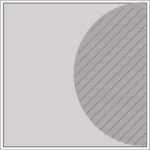 Diagram of Smink Studio Eclipse tile E18: a hatched half-circle against one edge of a light-grey tile.