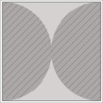 Diagram of Smink Studio Eclipse tile E20: two hatched half-circles meeting on a light-grey tile.