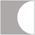 Diagram of Smink Studio Eclipse tile E4: a white half-circle against one edge of a grey tile.