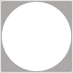 Diagram of Smink Studio Eclipse tile E9: a large white circle on a grey tile.