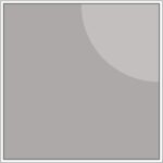 Diagram of Smink Studio Quarter Circle tile QC4: a light-grey quarter-circle in the corner of a grey tile.