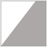 Diagram of Smink Studio screen-printed tile R1: a tile split diagonally into white and grey triangles.
