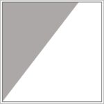 Diagram of Smink Studio screen-printed tile R3: a white tile with a grey triangle in one corner.