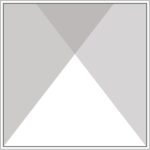 Diagram of Smink Studio screen-printed tile R9: two overlapping light-grey triangles forming an X pattern.