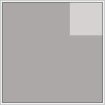 Diagram of Smink Studio screen-printed tile S3: a grey tile with a small light-grey square in one corner.