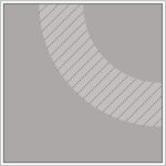 Diagram of Smink Studio screen-printed tile SR2: a striped quarter-ring on a grey tile.